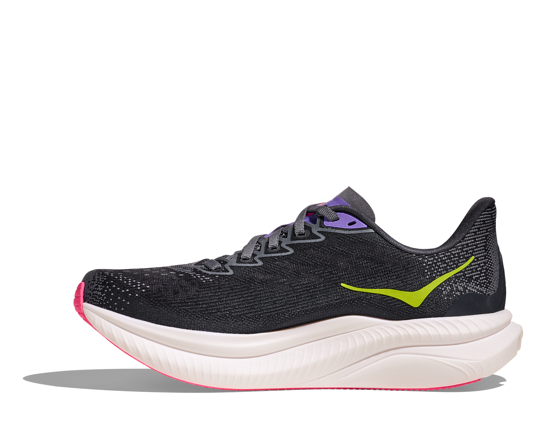 HOKA Women's Mach 6 - GREY SKIES / CHARCOAL GREY