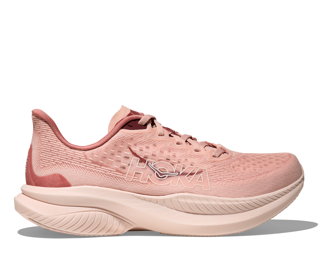 HOKA Women's Mach 6 - ROSE LATTE / BLUSH