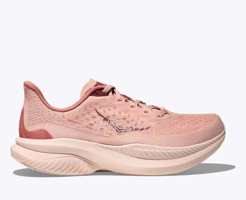 HOKA Women's Mach 6 - ROSE LATTE / BLUSH (Wide)