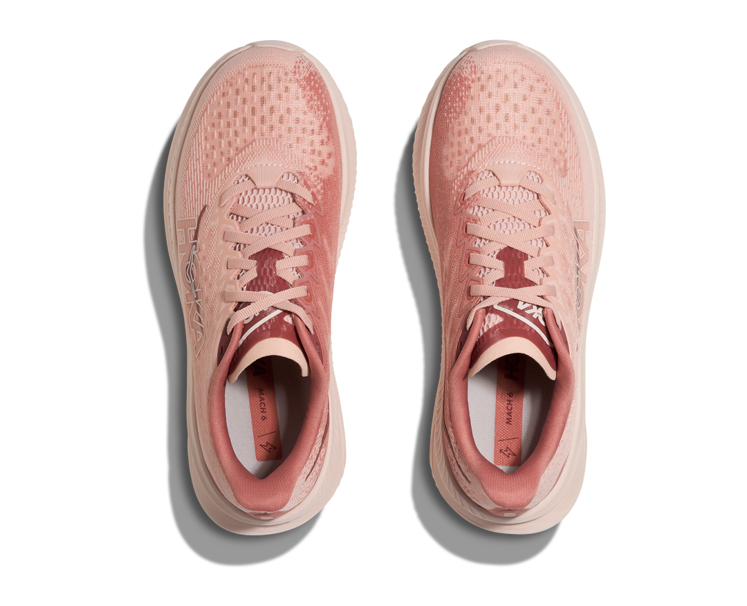 HOKA Women's Mach 6 - ROSE LATTE / BLUSH