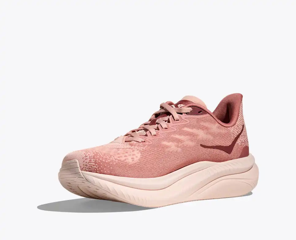 HOKA Women's Mach 6 - ROSE LATTE / BLUSH (Wide)