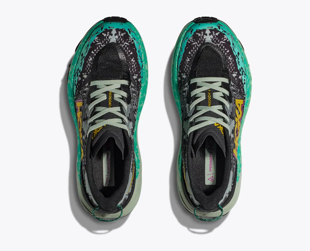 Hoka Womens Speedgoat 6 - Black/Aloe Vera (1147811-BLVR)