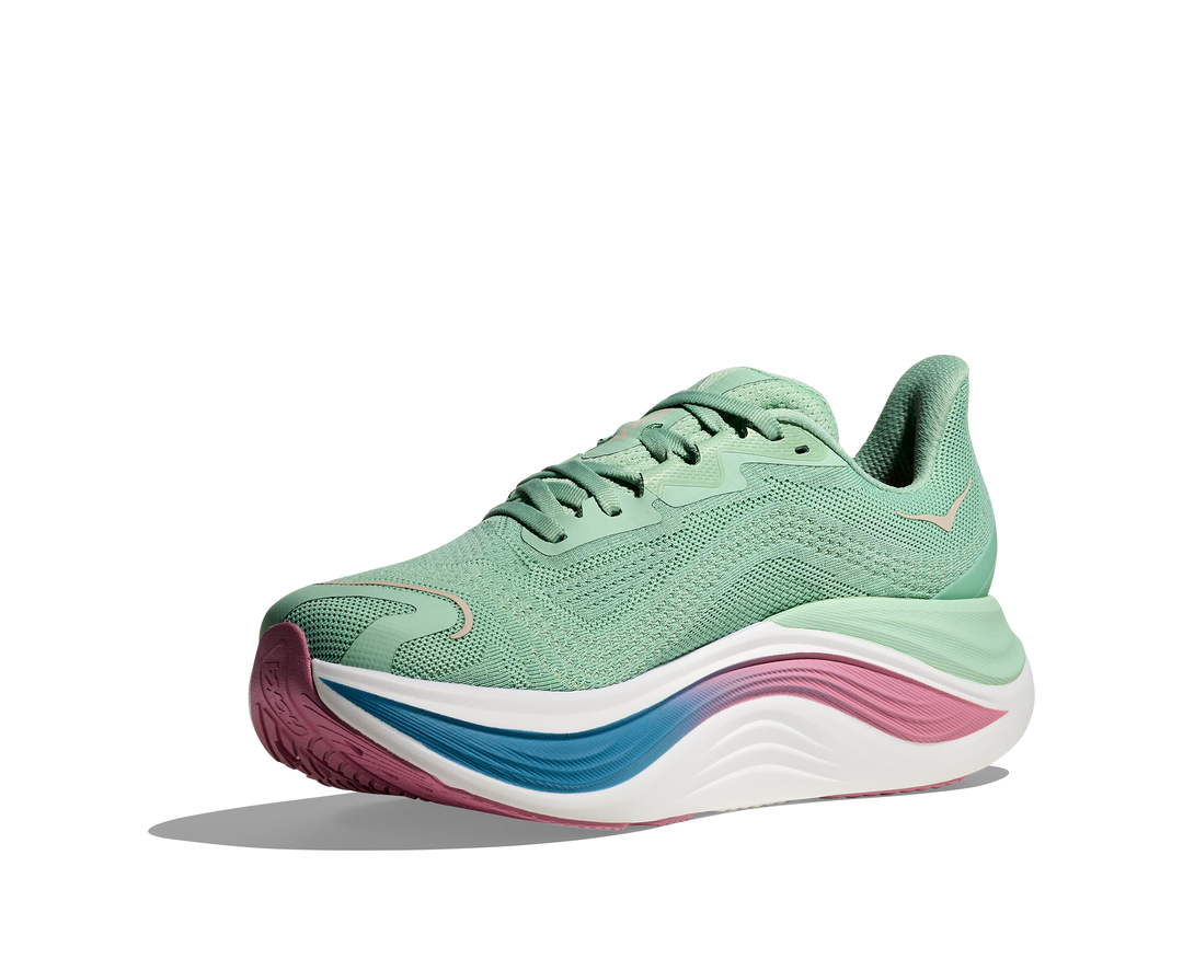 HOKA Women's Skyward X - JADEITE / DRIED ROSE