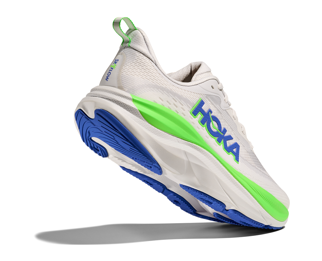 HOKA Skyflow para hombre - GRIS CÓSMICO / VERDE NEÓN