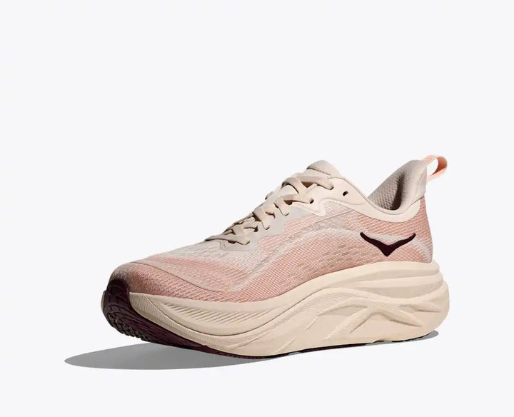 HOKA Skyflow para mujer - Crema rosa/Latte rosa (Ancho)
