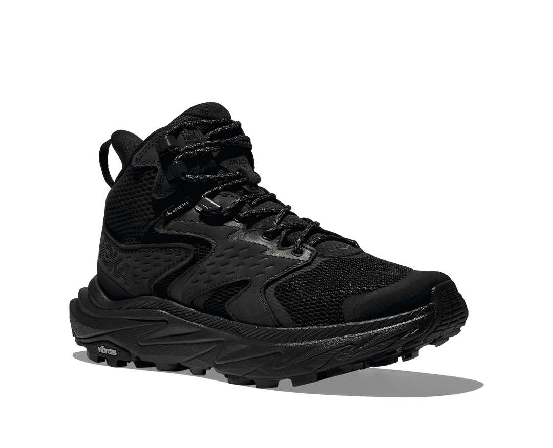 HOKA Women's Anacapa 2 Mid GTX - BLACK / BLACK (Wide)