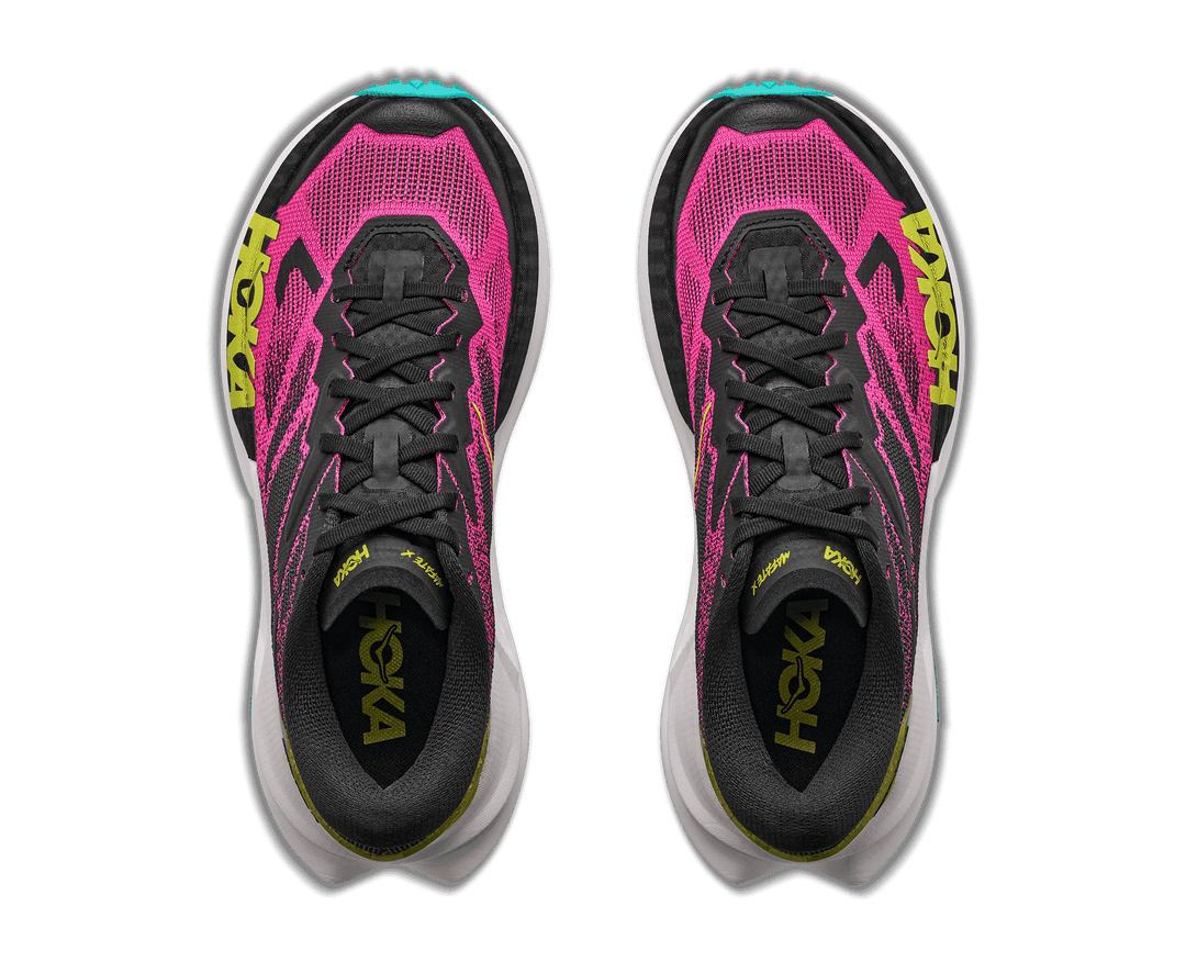 HOKA Women's Mafate X - BLACK / NEON DRAGONFRUIT
