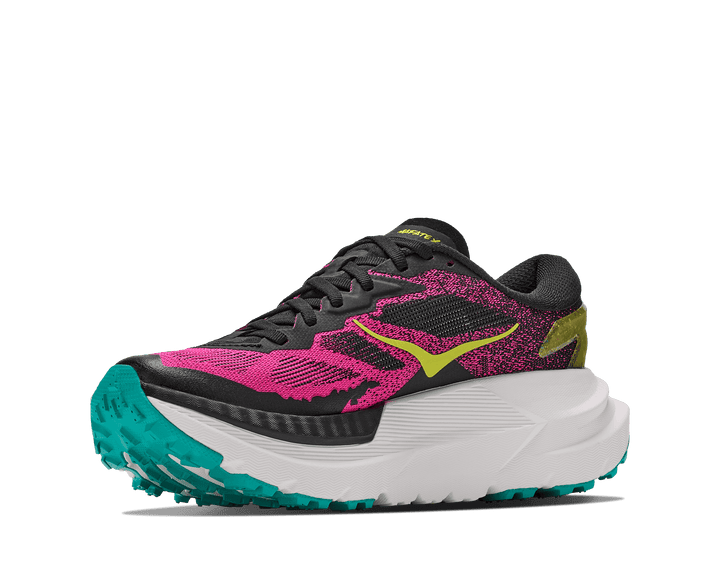 HOKA Women's Mafate X - BLACK / NEON DRAGONFRUIT