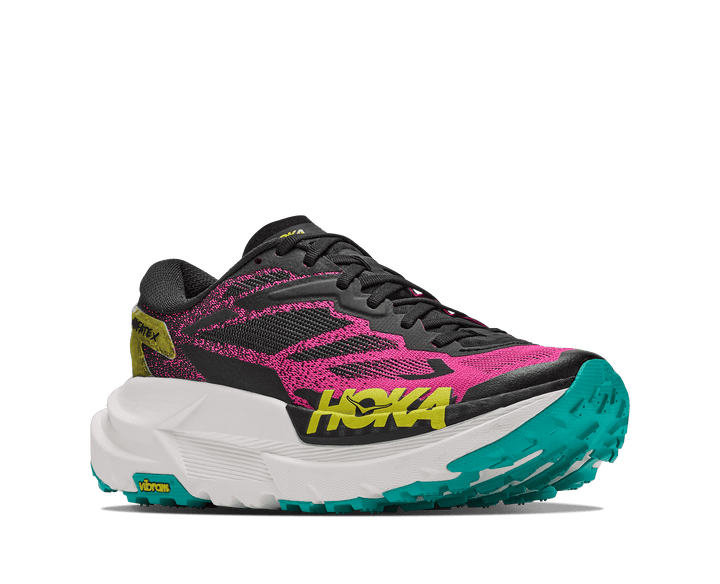 HOKA Women's Mafate X - BLACK / NEON DRAGONFRUIT