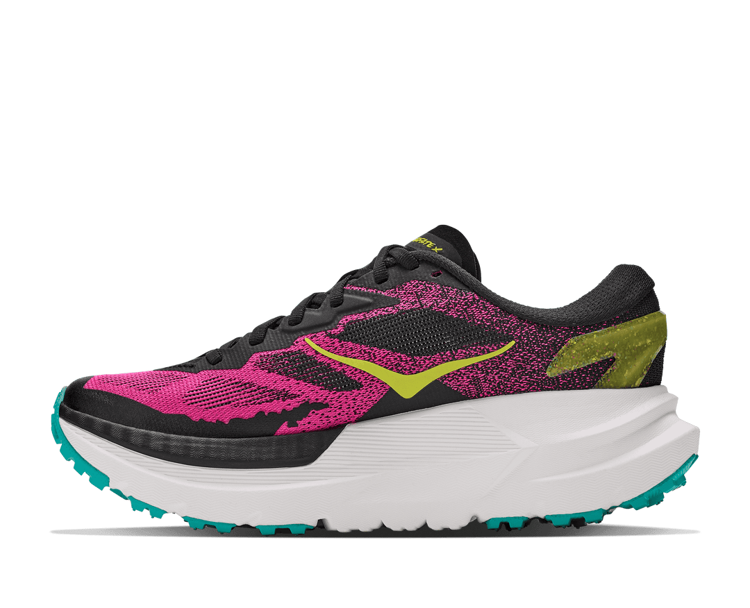 HOKA Women's Mafate X - BLACK / NEON DRAGONFRUIT