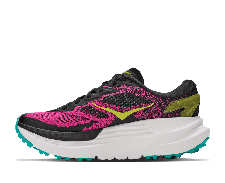 HOKA Women's Mafate X - BLACK / NEON DRAGONFRUIT
