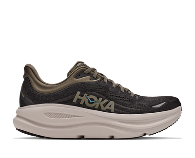 HOKA Men's Bondi 9 - BLACK / RIVER ROCK GREY (Wide)