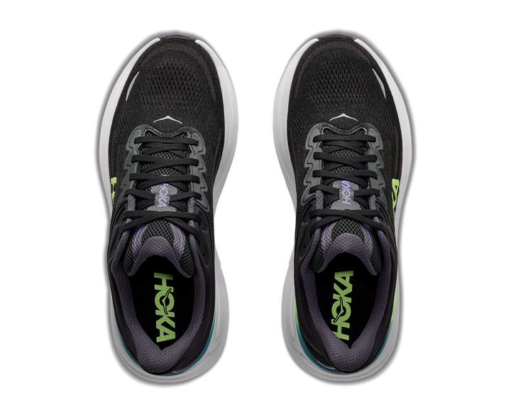 HOKA Men's Bondi 9 - BLACK / NEON YUZU