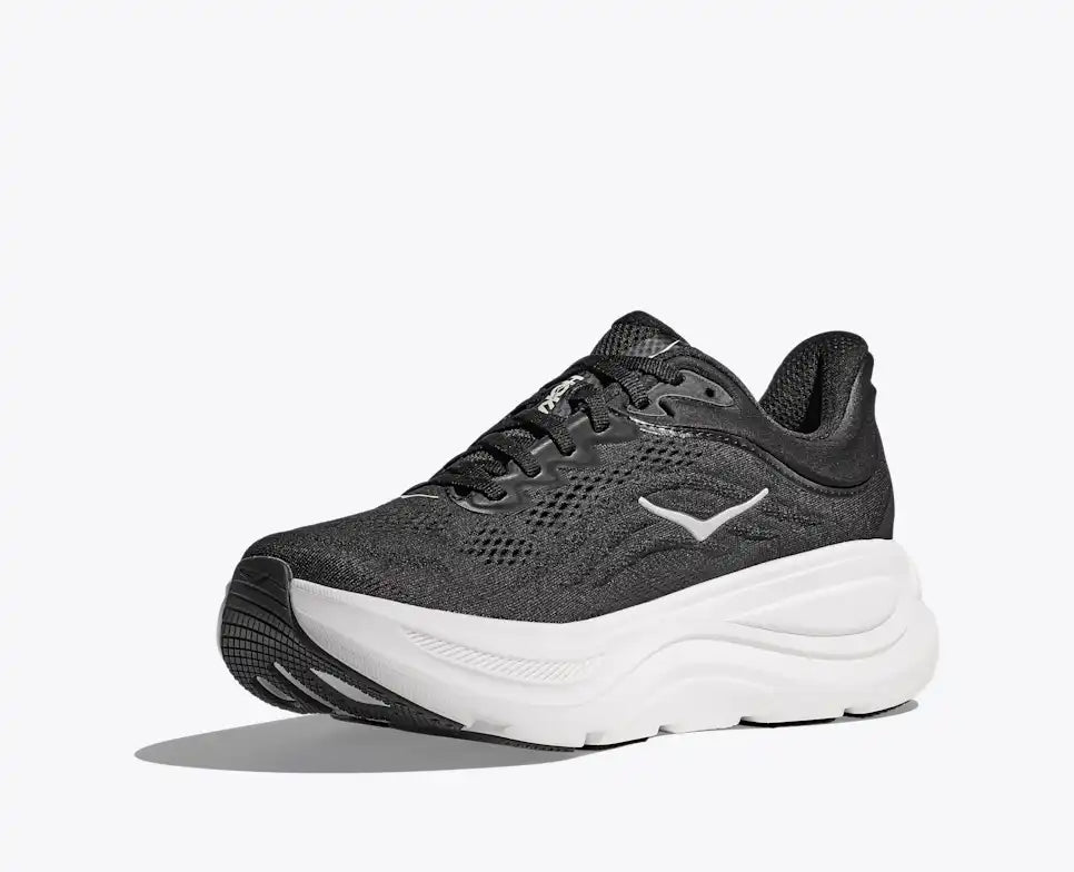 HOKA Bondi 9 para hombre - NEGRO/BLANCO (Extra ancho)