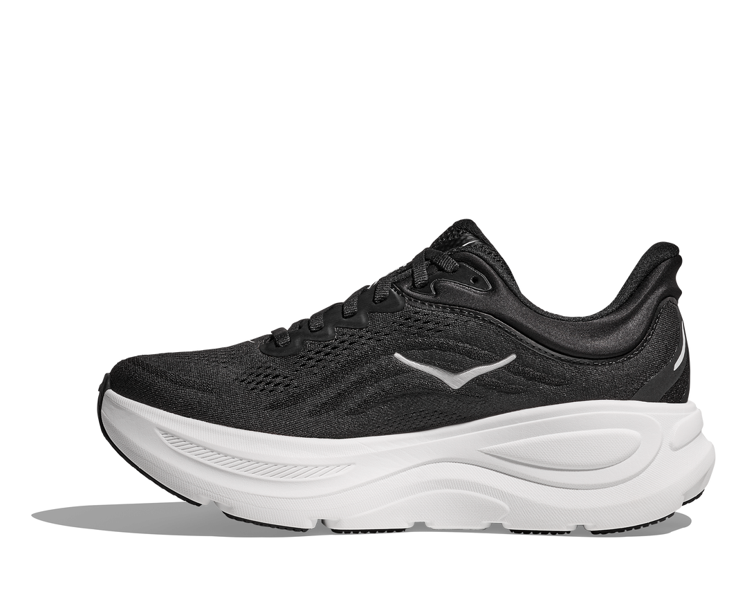 HOKA Men's Bondi 9 - BLACK / WHITE (Wide)