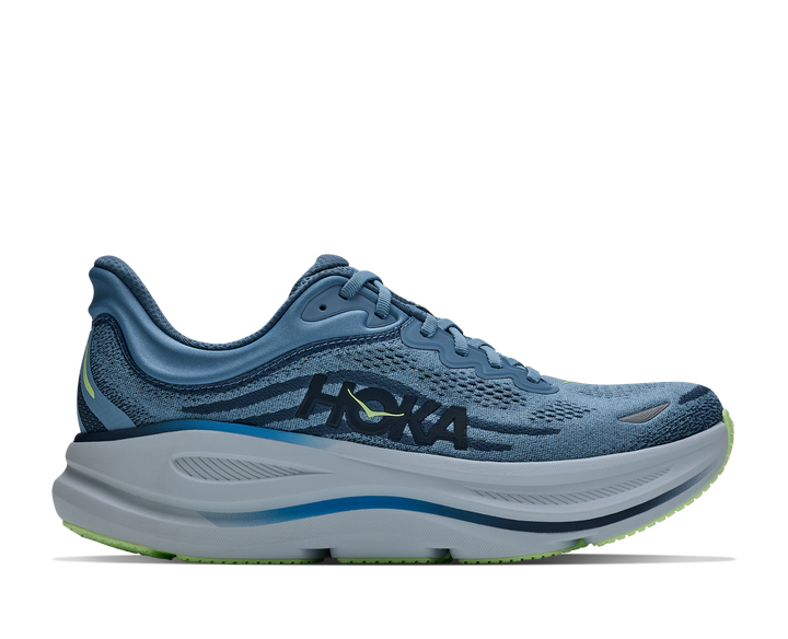 HOKA Men's Bondi 9 - DOWNPOUR / THUNDER CLOUD (Wide)