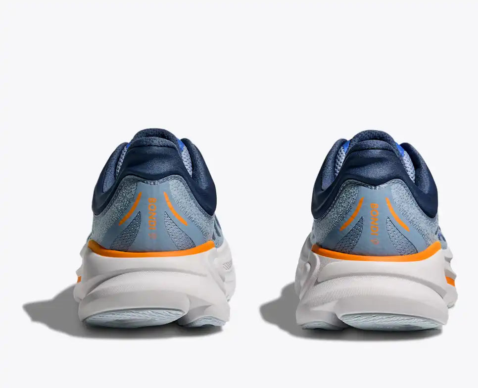HOKA Bondi 9 para hombre - LLOVIZNA/AGUARDIANTE (Extra ancha)