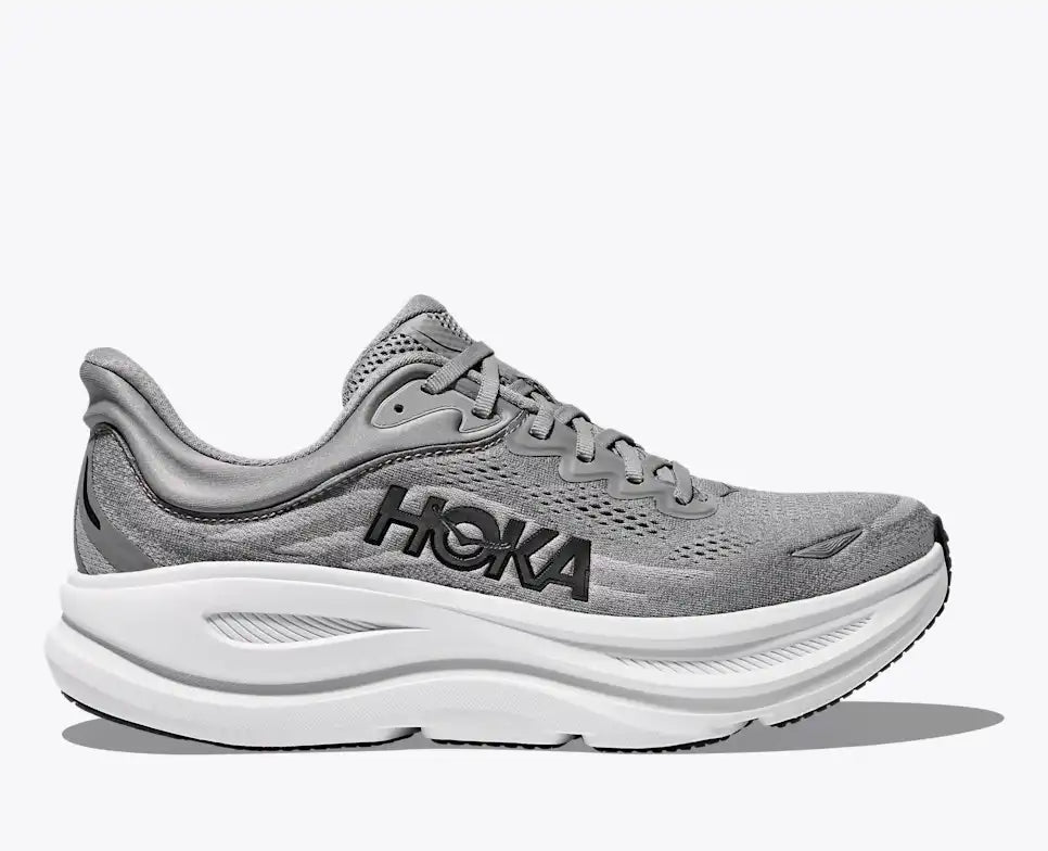 HOKA Men's Bondi 9 - GALACTIC GREY / STELLAR GREY (Extra Wide)