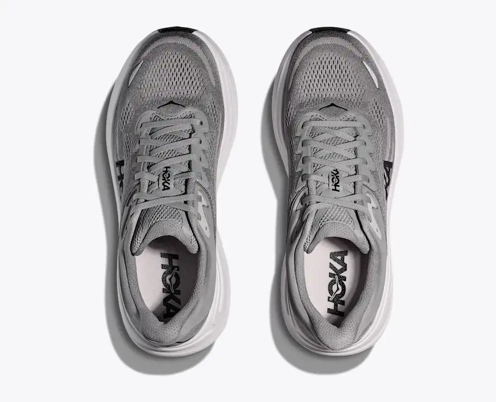 HOKA Men's Bondi 9 - GALACTIC GREY / STELLAR GREY (Extra Wide)