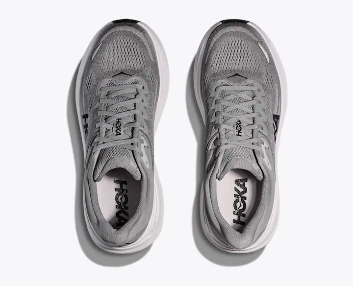 HOKA Men's Bondi 9 - GALACTIC GREY / STELLAR GREY (Extra Wide)