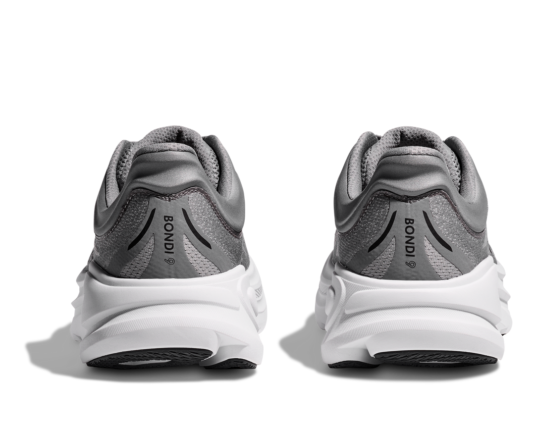 HOKA Men's Bondi 9 - GALACTIC GREY / STELLAR GREY (Wide)