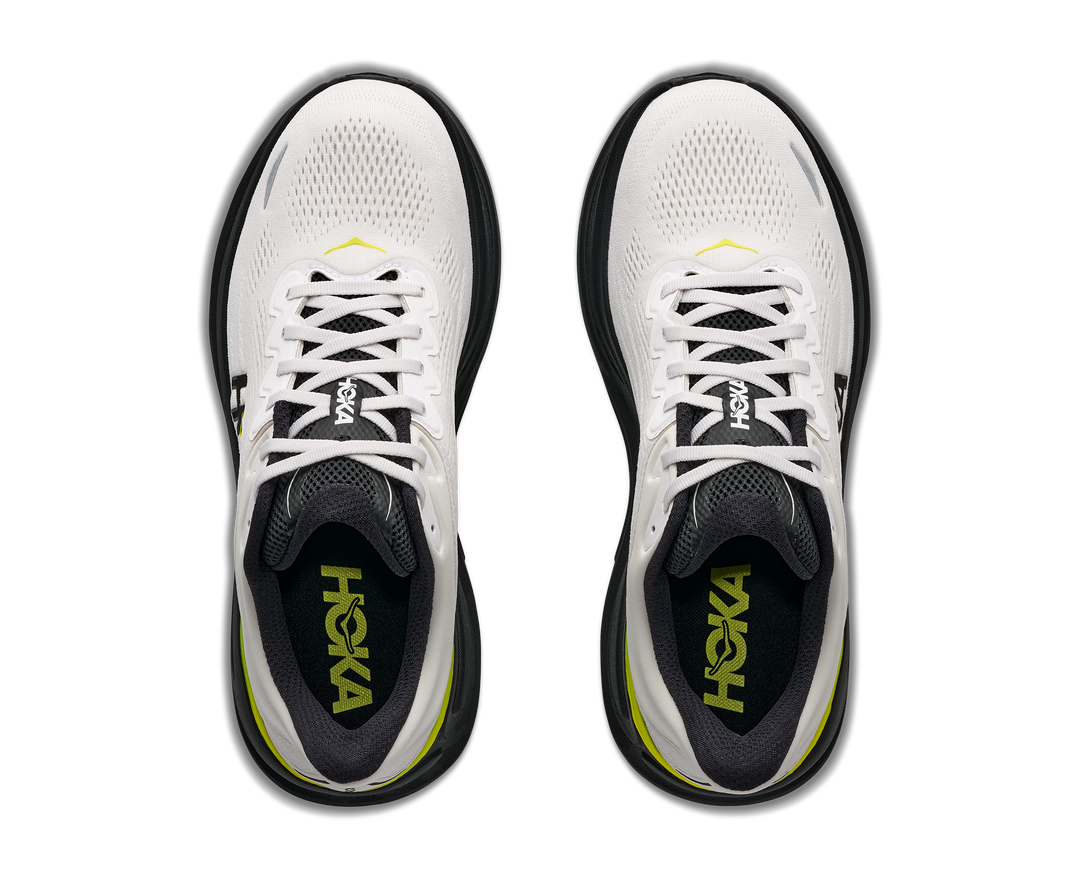 HOKA Men's Bondi 9 - WHITE / CITRUS