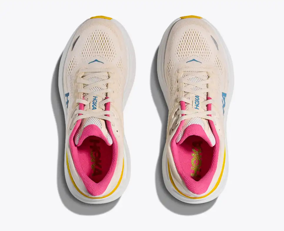 HOKA Bondi 9 para mujer - ALABASTER / BIRCH (Ancho)