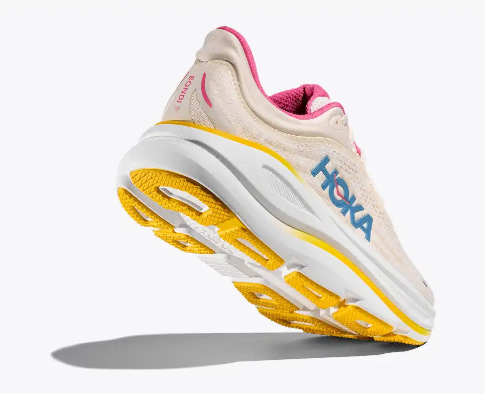 HOKA Bondi 9 para mujer - ALABASTER / BIRCH (Ancho)