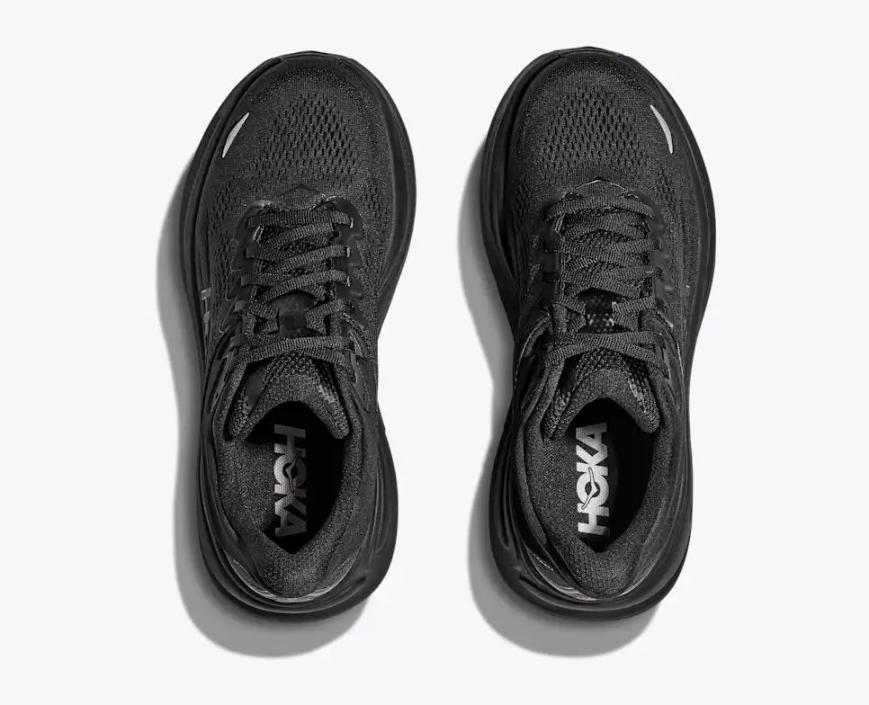 HOKA Bondi 9 para mujer - NEGRO/NEGRO (Extra ancho)