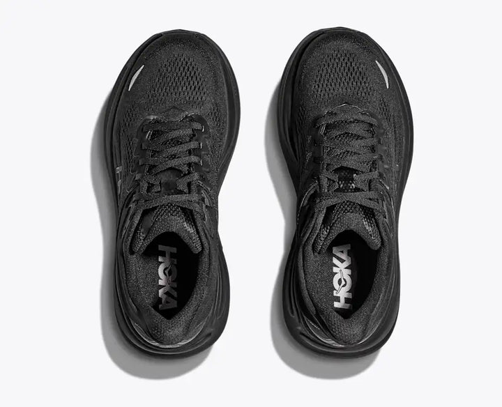 HOKA Bondi 9 para mujer - NEGRO/NEGRO (Extra ancho)