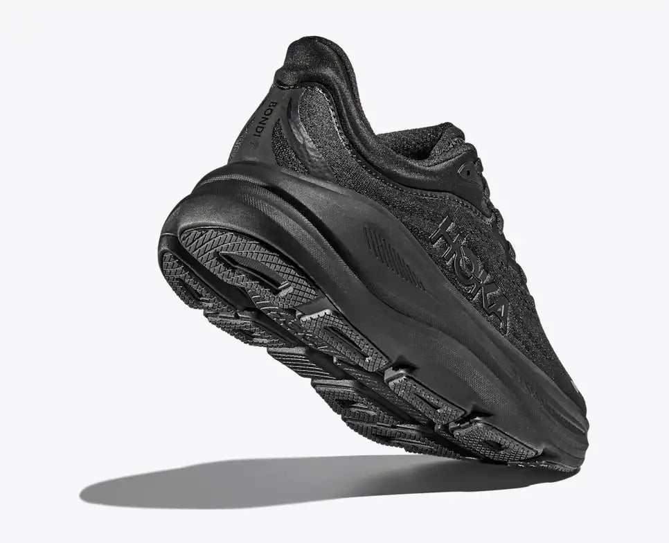 HOKA Bondi 9 para mujer - NEGRO/NEGRO (Extra ancho)