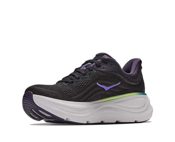 HOKA Women's Bondi 9 - BLACK / NEON DRAGONFRUIT