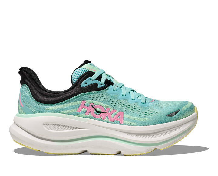 HOKA Women's Bondi 9 - BLUE SPARK / MINT FLUORITE