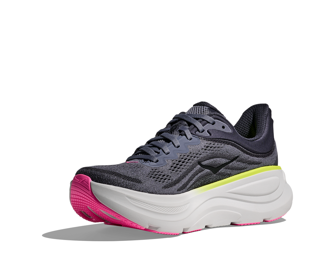 HOKA Women's Bondi 9 - CHARCOAL GREY / GREY SKIES