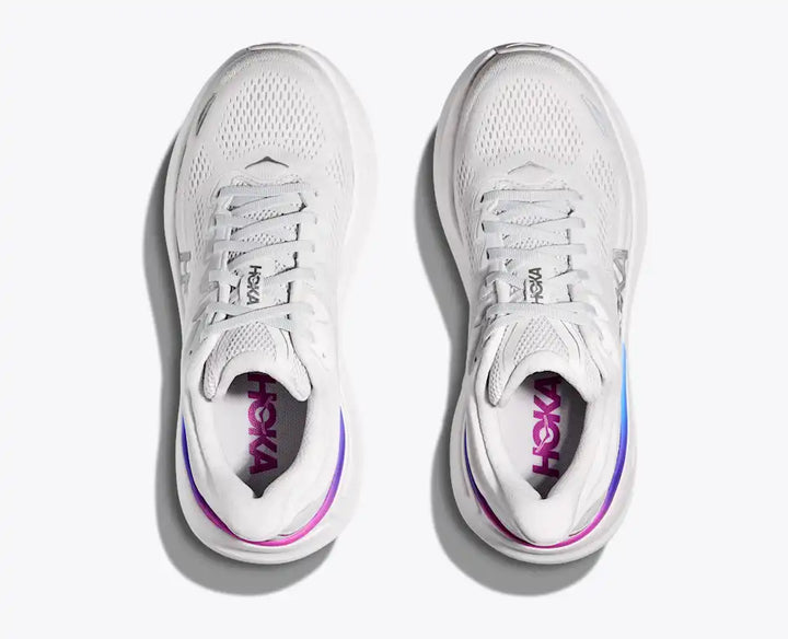 HOKA Bondi 9 para mujer - GRIS CÓSMICO/BLANCO (Ancho)