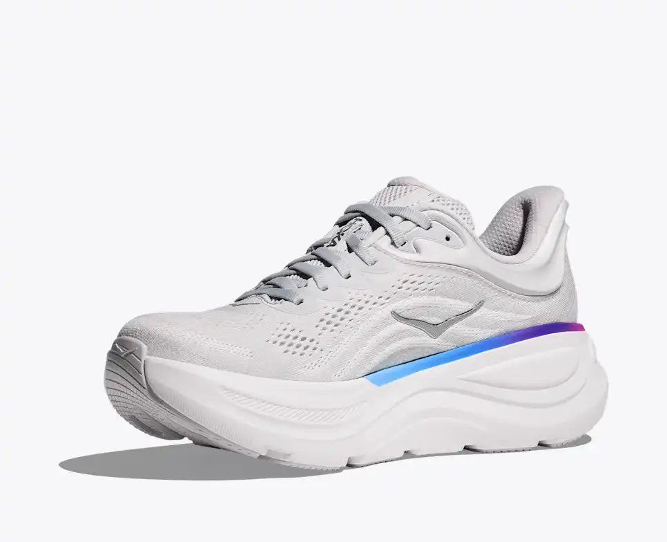 HOKA Bondi 9 para mujer - GRIS CÓSMICO/BLANCO (Ancho)
