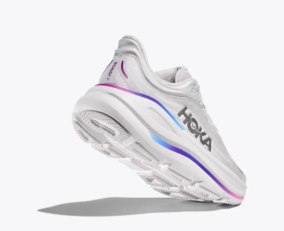 HOKA Bondi 9 para mujer - GRIS CÓSMICO/BLANCO (Ancho)