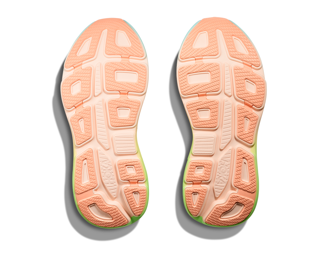 HOKA Women's Bondi 9 - FROST / PALE TANGERINE