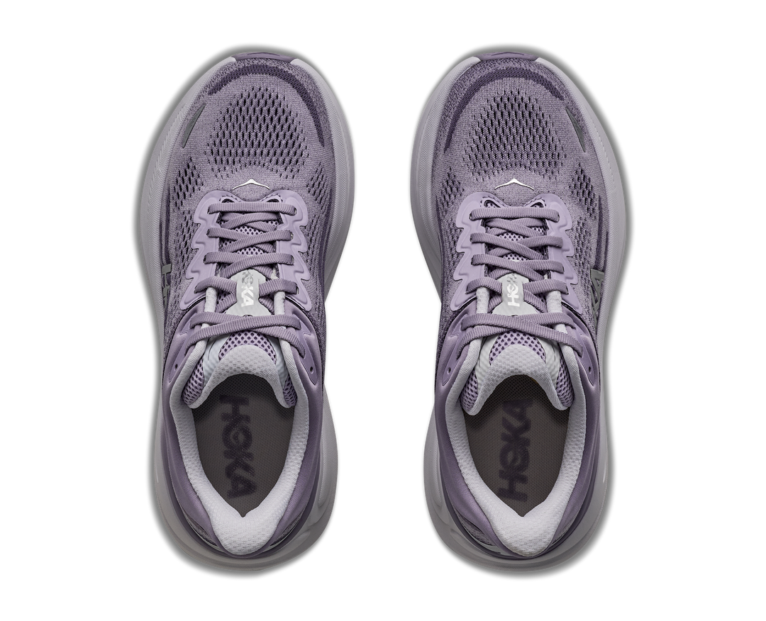 HOKA Women's Bondi 9 - MELLOW LILAC / PURPLE FOG (Wide)