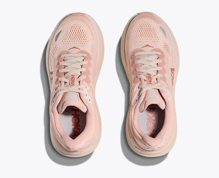 HOKA Bondi 9 para mujer - ROSE LATTE / ROSE CREAM (Extra ancho)