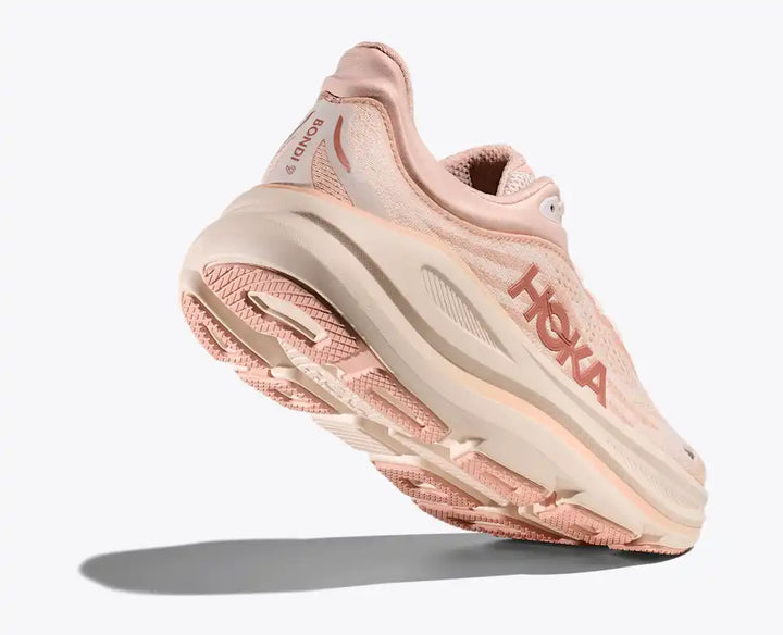 HOKA Bondi 9 para mujer - ROSE LATTE / ROSE CREAM (Ancho)