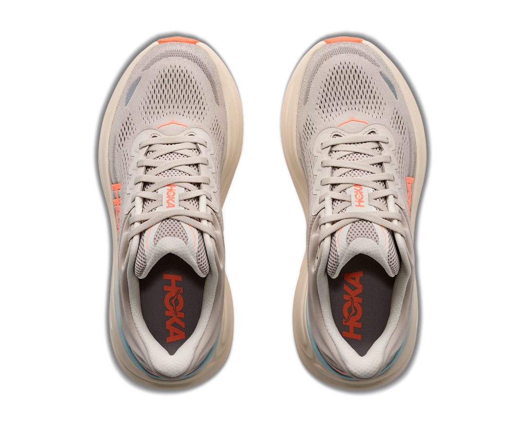 HOKA Women's Bondi 9 - RIVER ROCK GREY / MINERAL ORE