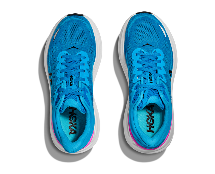 HOKA Bondi 9 para mujer - AZUL CIELO / FUCSIA NEÓN