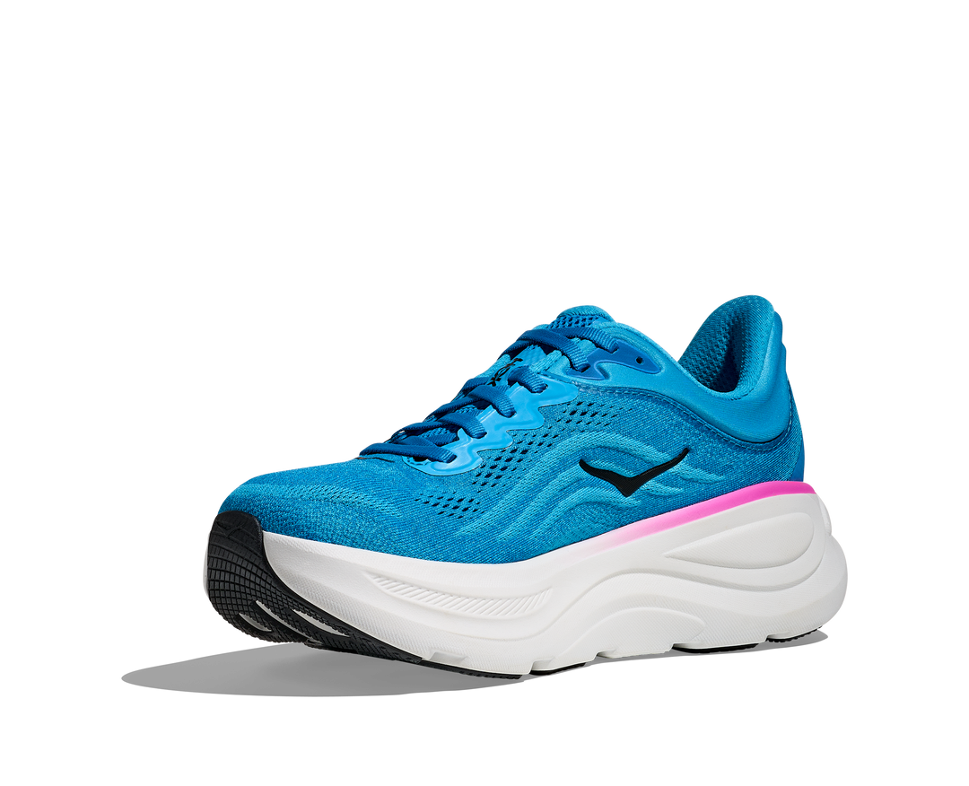 HOKA Bondi 9 para mujer - AZUL CIELO / FUCSIA NEÓN