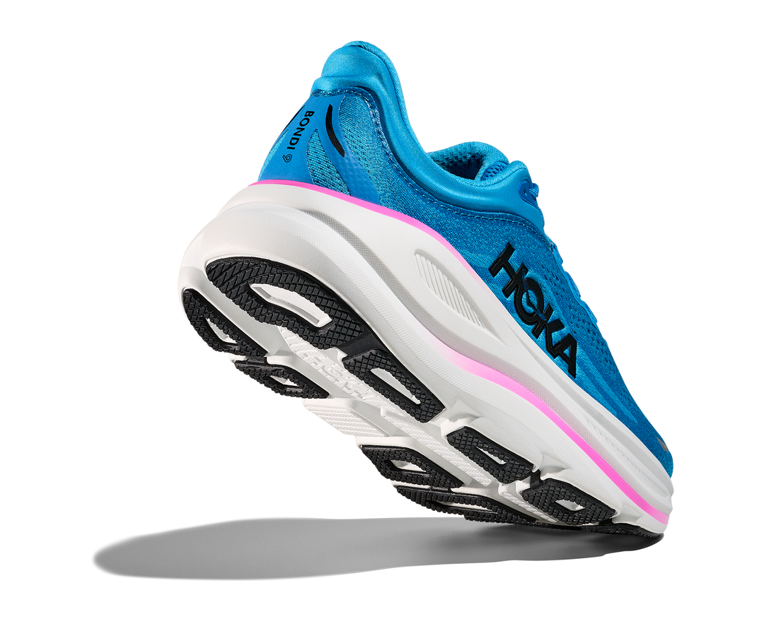 HOKA Bondi 9 para mujer - AZUL CIELO / FUCSIA NEÓN