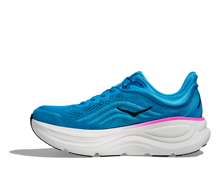HOKA Bondi 9 para mujer - AZUL CIELO / FUCSIA NEÓN