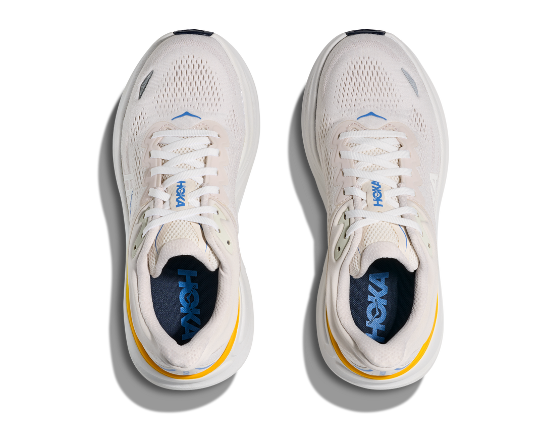 HOKA Women's Bondi 9 - WHITE / GROUT