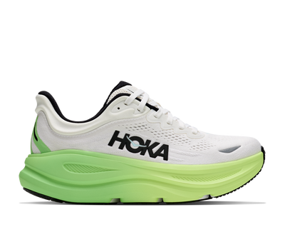 HOKA Women's Bondi 9 - WHITE / TART APPLE