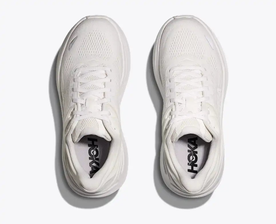 HOKA Bondi 9 para mujer - BLANCO / BLANCO (Extra ancho)