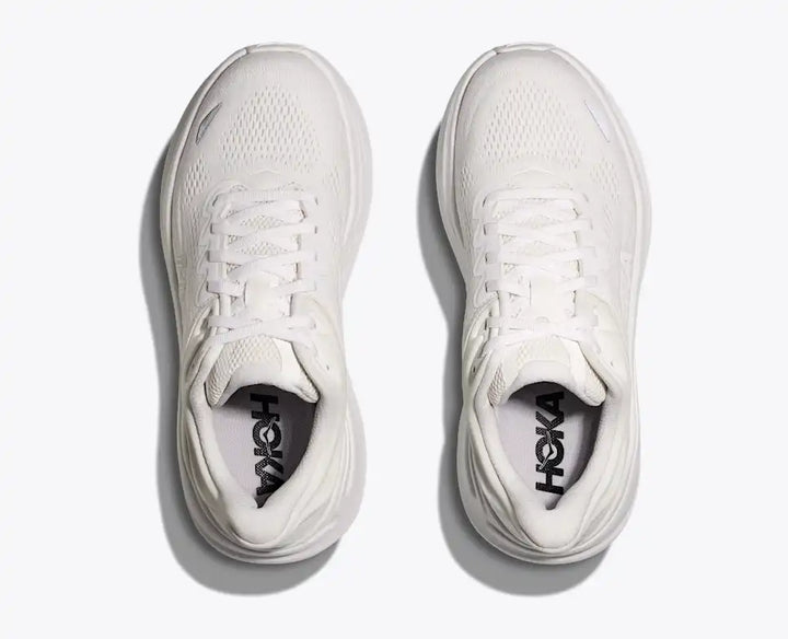 HOKA Bondi 9 para mujer - BLANCO / BLANCO (Extra ancho)
